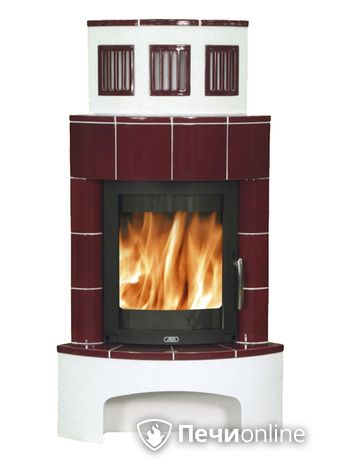 Печь-камин ABX Normandie (угловая), бордо в Бердске